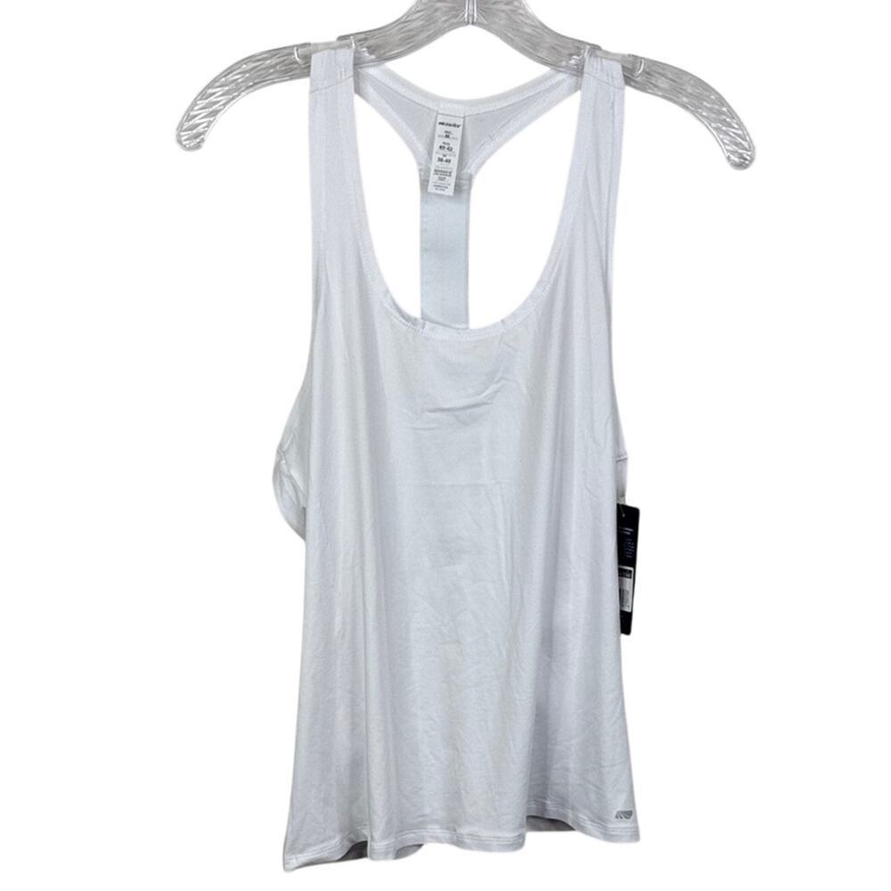 Marika Women's White Gym Yoga Racerback Tank Top Size Medium M MLT3930A NWT